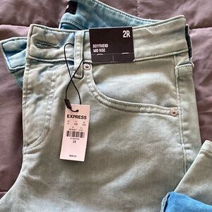 Express jeans boyfriend mid rise